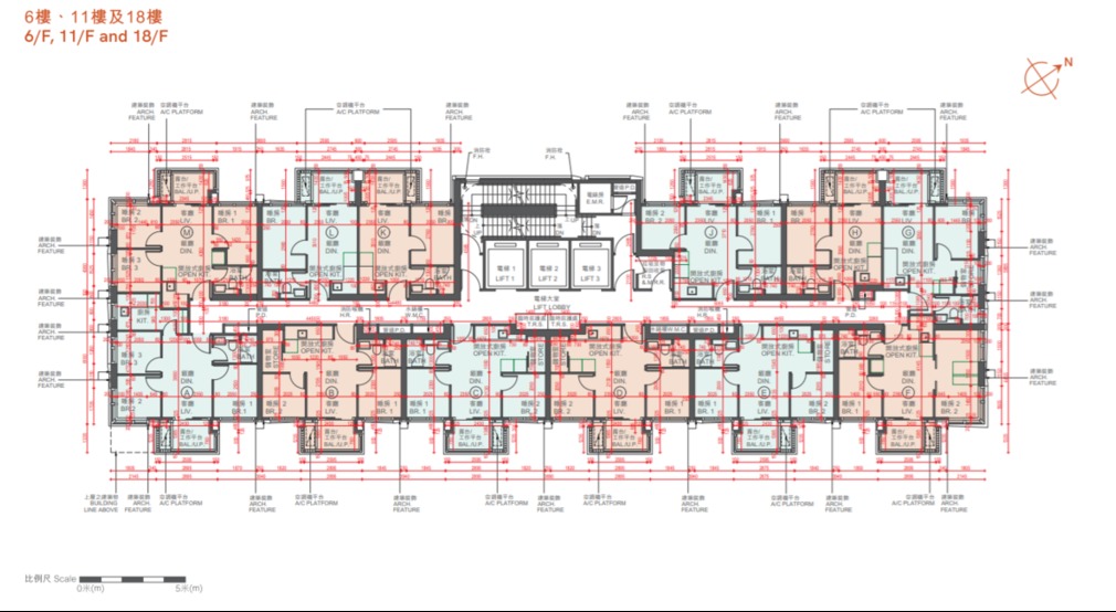 映匯 Chester II 住宅戶型示意圖